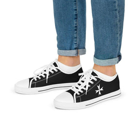 Order Of Malta Sneaker - Low Top Black & White - Bricks Masons