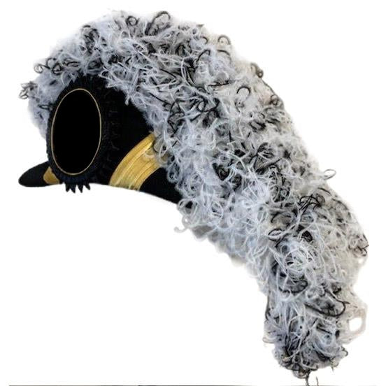 Eminent Commander Knights Templar Chapeau - White & Black Blend Plumes - Bricks Masons