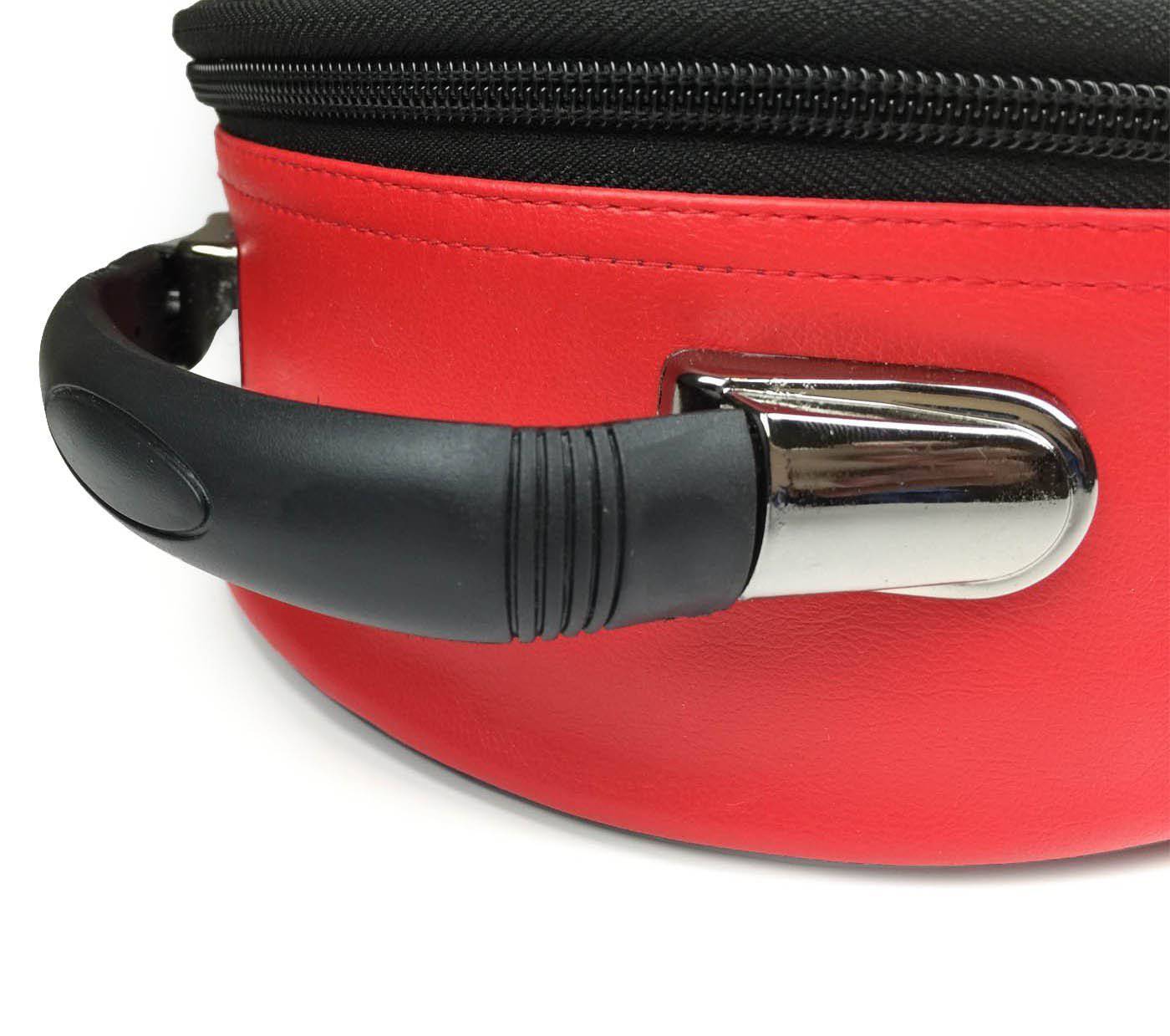 Past High Priest Royal Arch Chapter Crown Cap Case - Red Leather - Bricks Masons