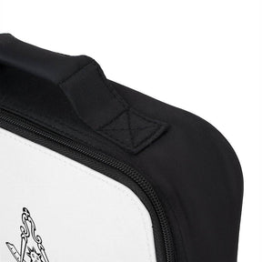 Past Master Blue Lodge Lunch Bag - White & Black - Bricks Masons