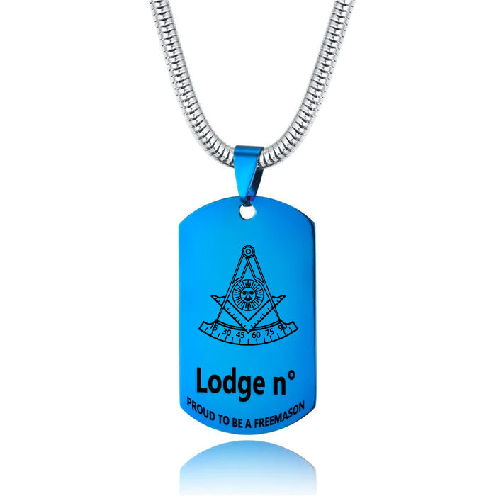 Past Master Blue Lodge California Regulation Necklace - (Various Colors) - Bricks Masons