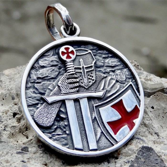 Knights Templar Commandery Necklace - Shield Cross