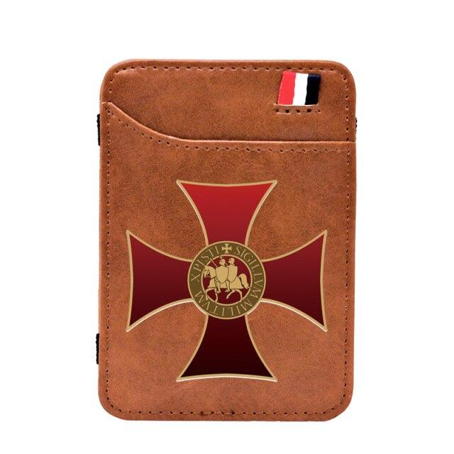 Knights Templar Commandery Wallet - Black & Brown