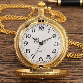 Master Mason Blue Lodge Pocket Watch - Square Compass G Gold