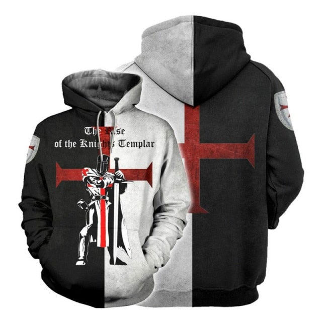 Knights Templar Commandery Hoodie - Medieval - Bricks Masons