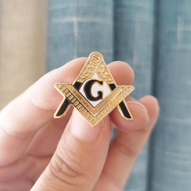 Master Mason Blue Lodge Lapel Pin - Square and Compass G