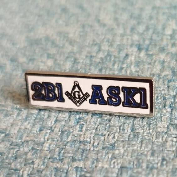 Master Mason Blue Lodge Lapel Pin - 1" 2B1 ASK1