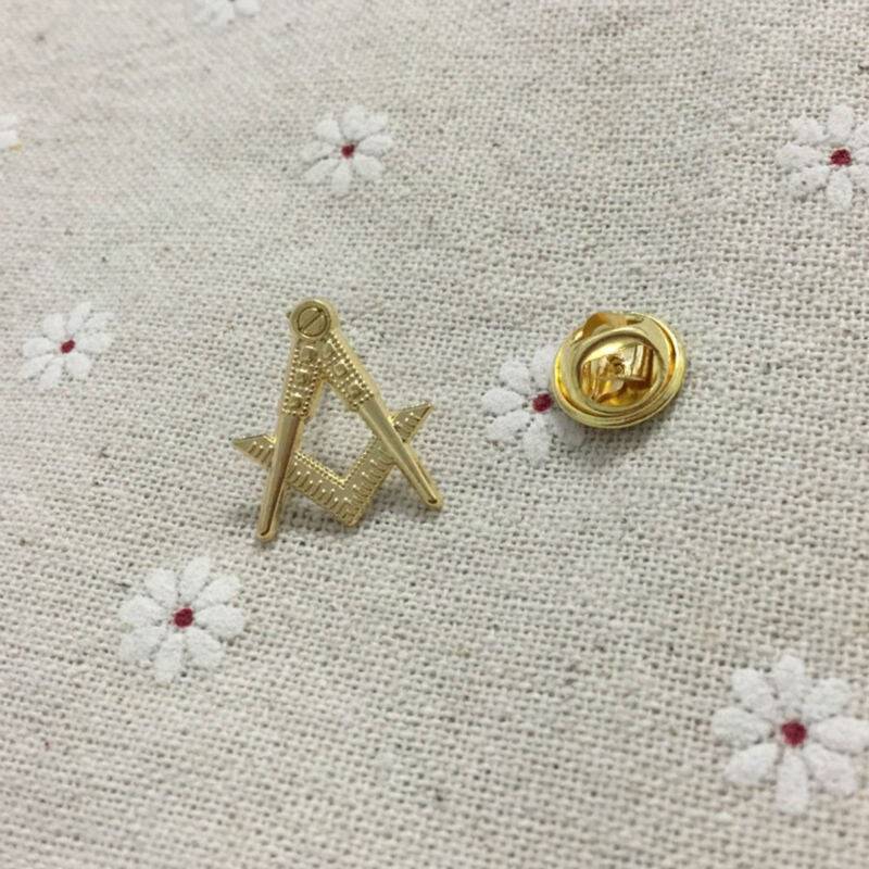 Master Mason Blue Lodge Lapel Pin - Compass And Square Hollow Out