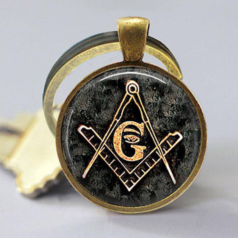 Master Mason Blue Lodge Keychain - Square and Compass G