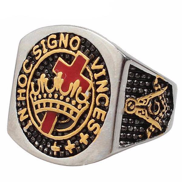 Knights Templar Commandery Ring - IN HOC SIGNO VINCES