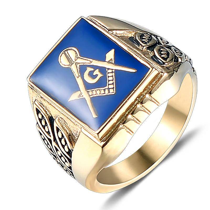 Master Mason Blue Lodge Ring - Blue & Gold