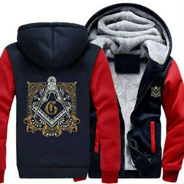 Master Mason Blue Lodge Hoodie - Faith Hope Charity Various Colors