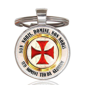 Knights Templar Commandery Pocket Watch - Cross Silver Jewelry Gift Set