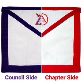 Royal Arch Chapter & Council Apron - Reversible Double-Sided - Bricks Masons