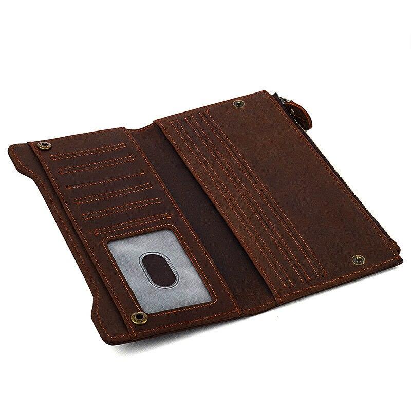 Royal Arch Chapter Wallet - Genuine Leather & Credit Card Holder Zipper Brown - Bricks Masons