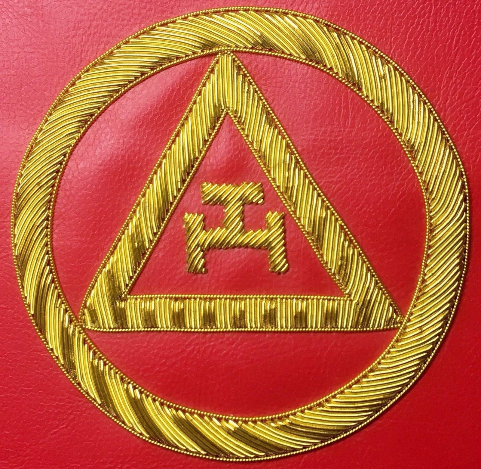 Royal Arch Chapter Apron Case - Red Triple Tau MM, WM, Provincial