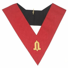 Junior Warden 18th Degree Scottish Rite Collar - Red Moire