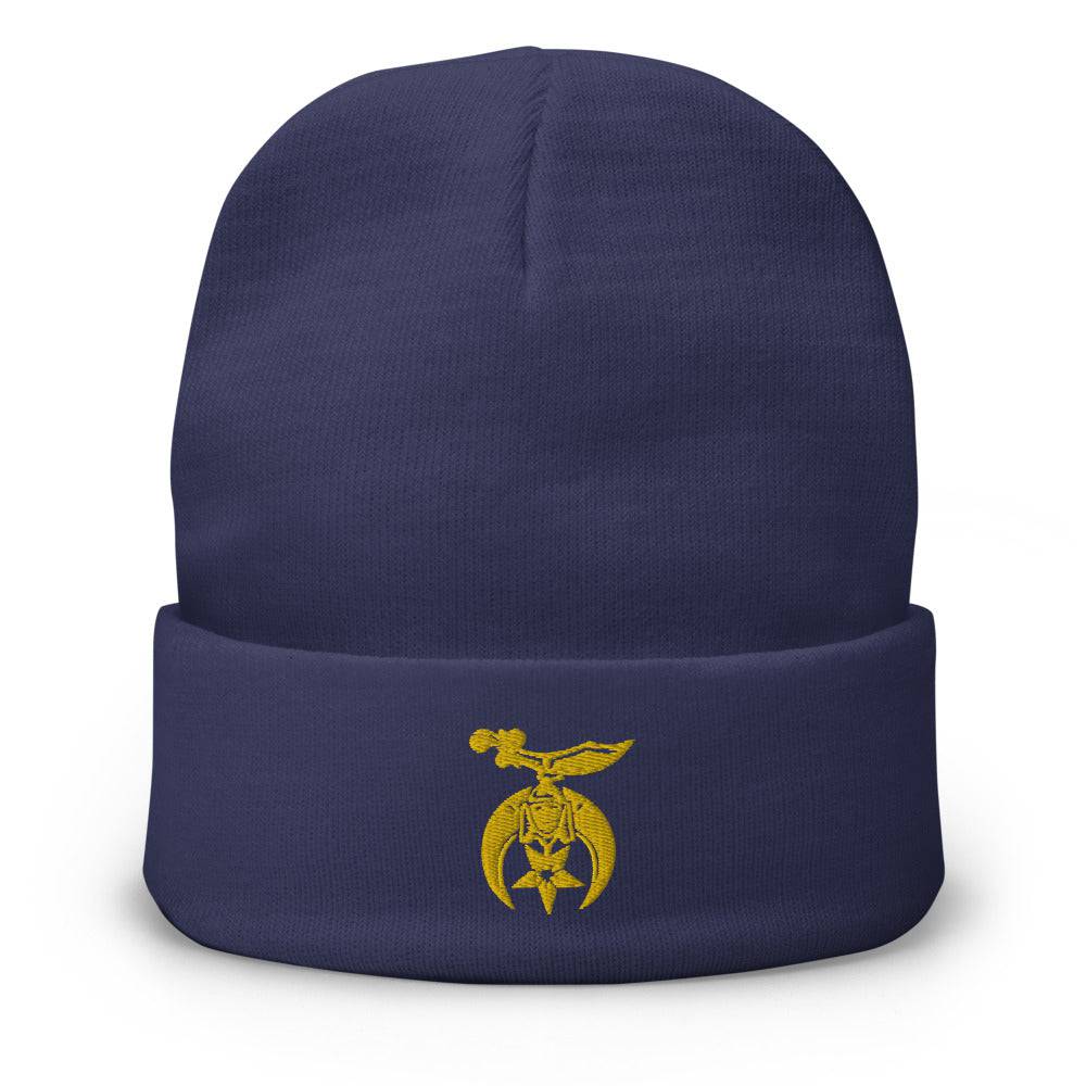Shriners Beanie - Golden Embroidery Various Colors - Bricks Masons