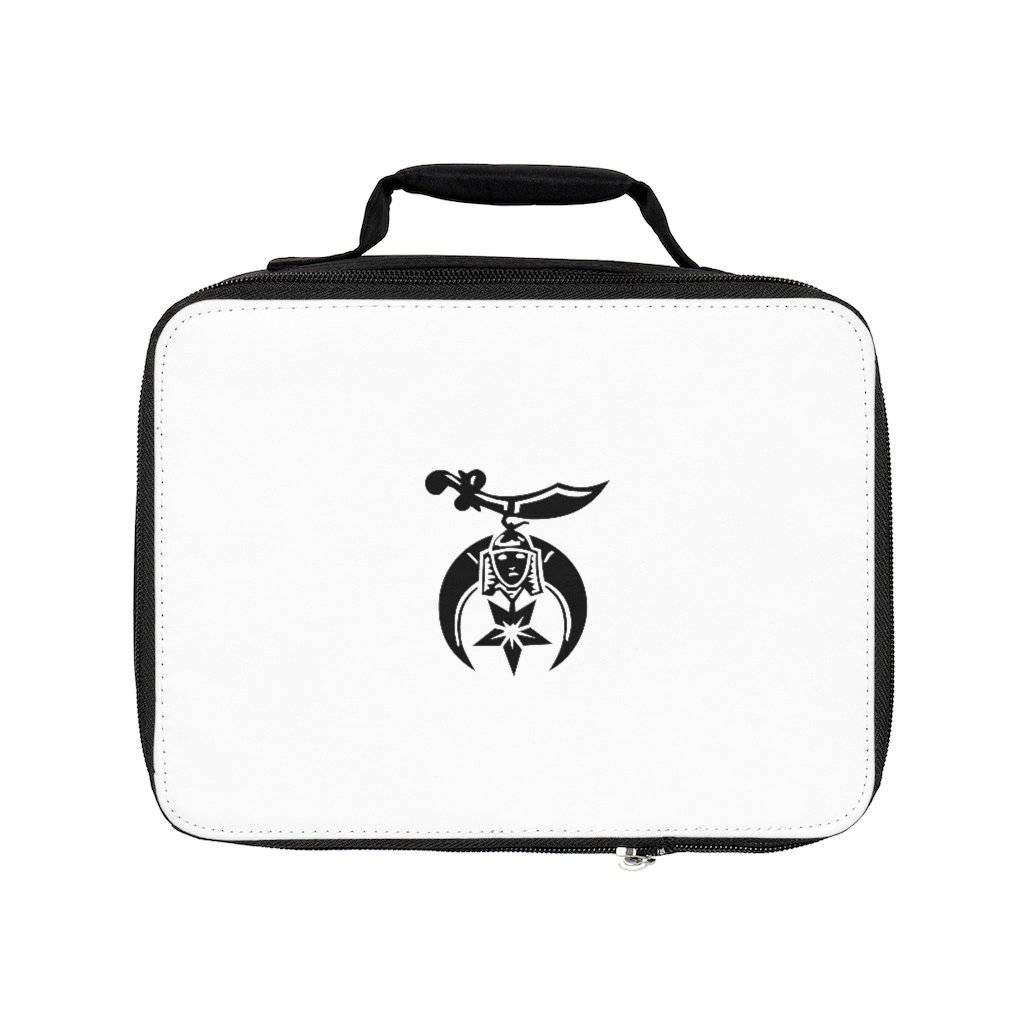 Shriners Lunch Bag - Black & White - Bricks Masons