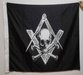 Widows Sons Flag - Skull and Bones - Bricks Masons
