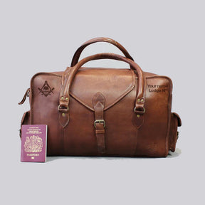 Widows Sons Travel Bag - Handmade Genuine Leather - Bricks Masons
