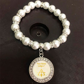 Council Bracelet - Gold and White - Bricks Masons