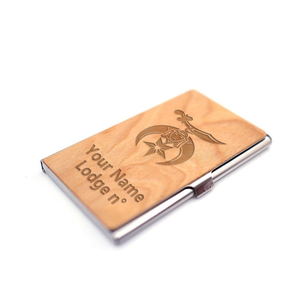 Shriners Business Card Holder - (RFID Protection) - Bricks Masons