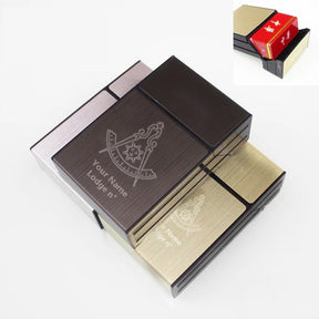 Past Master Blue Lodge California Regulation Cigarette Case - Various Colors - Bricks Masons