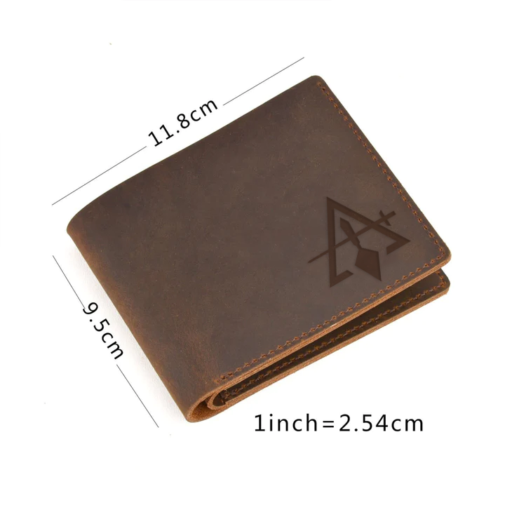 Council Wallet - Genuine Leather Bifold - Bricks Masons