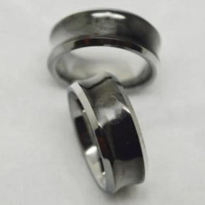 Grand Master Blue Lodge Ring - Black Concave Tungsten - Bricks Masons