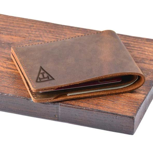 Royal Arch Chapter Wallet - Handcraft Leather - Bricks Masons