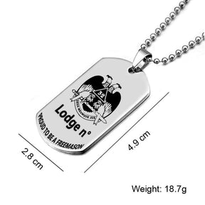 32nd Degree Scottish Rite Necklace - Wings Down Various Colors - Bricks Masons