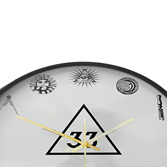 33rd Degree Scottish Rite Clock - Frame with LED - Bricks Masons