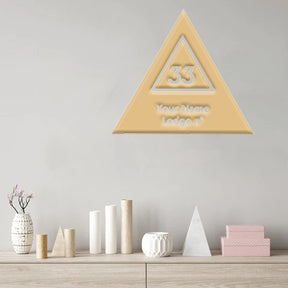 33rd Degree Scottish Rite Wall Monograms - Various Sizes - Bricks Masons