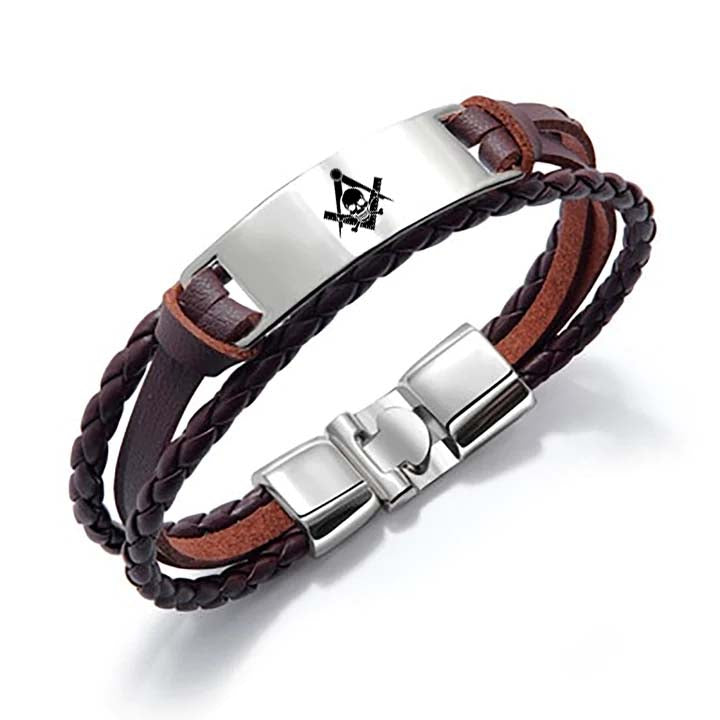 Widows Sons Bracelet - Black & Brown - Bricks Masons