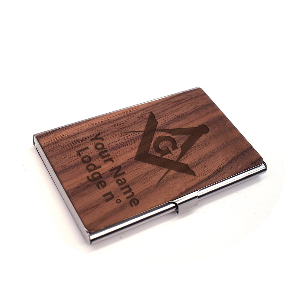 Master Mason Blue Lodge Card Holder - (RFID Protection) - Bricks Masons