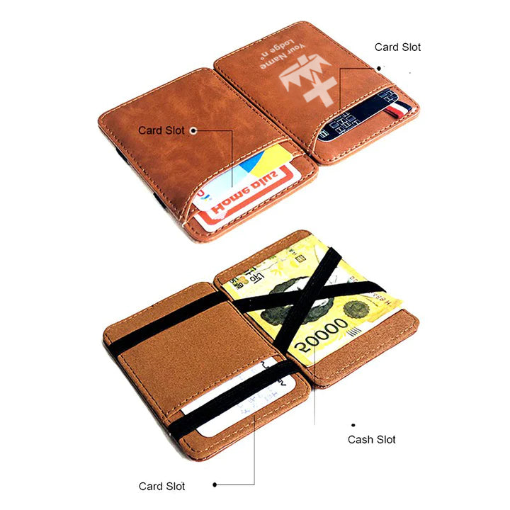 Knights Templar Commandery Wallet - Black & Brown - Bricks Masons