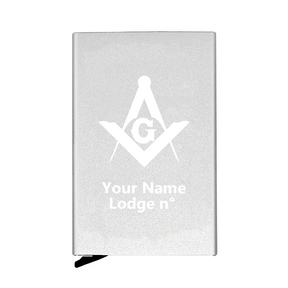 Master Mason Blue Lodge Credit Card Holder - Various Colors - Bricks Masons