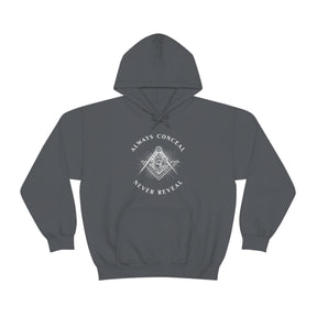 Master Mason Blue Lodge Hoodie - Always Conceal Never Reveal - Bricks Masons