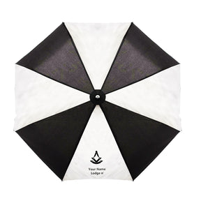 Past Master Blue Lodge Umbrella - Three Folding Windproof - Bricks Masons