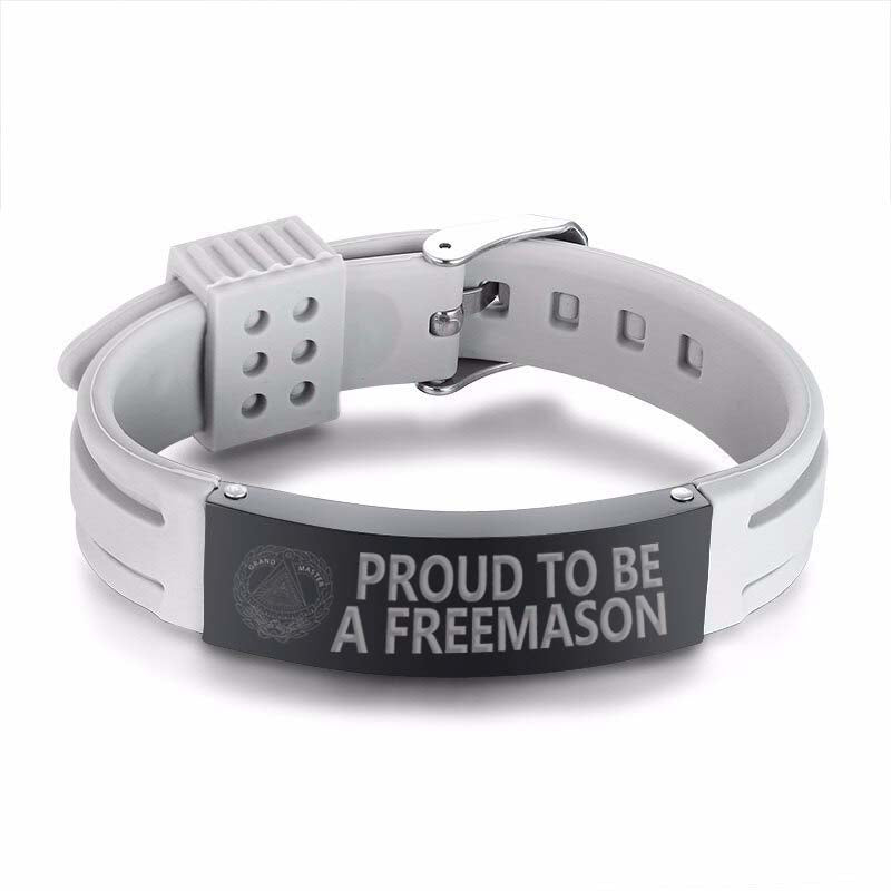 Grand Master Blue Lodge Bracelet - Silicone - Bricks Masons