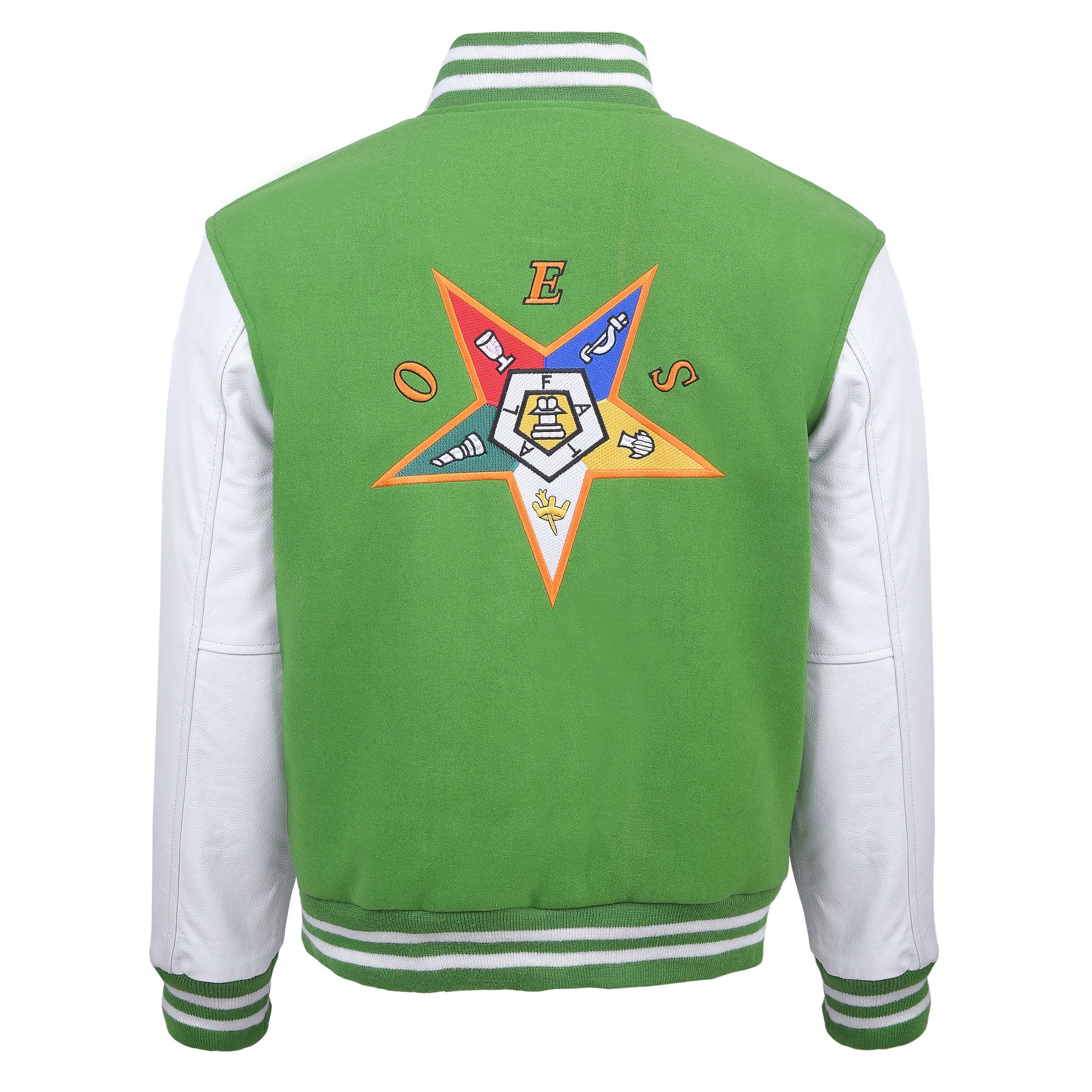 OES Jacket - Light Green & White - Bricks Masons