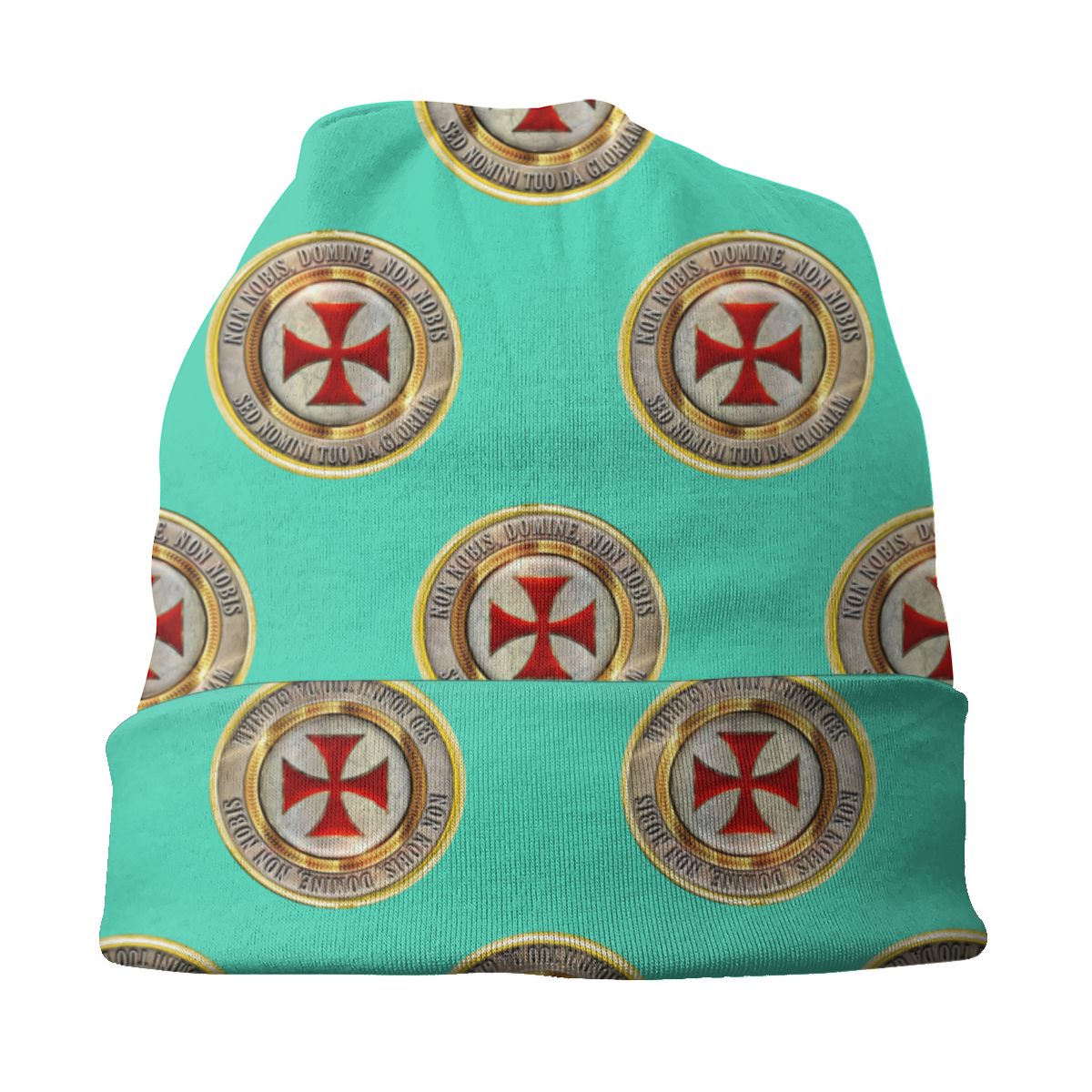 Knights Templar Commandery Beanie - Red Cross - Bricks Masons