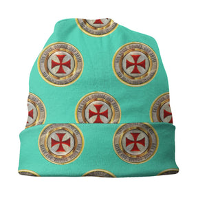 Knights Templar Commandery Beanie - Red Cross - Bricks Masons