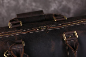 Royal Arch Chapter Travel Bag - Genuine Vintage Leather - Bricks Masons