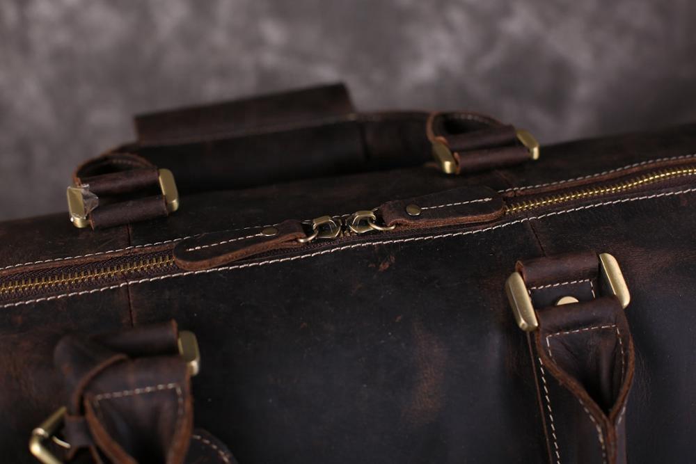 OES Travel Bag - Genuine Vintage Leather - Bricks Masons