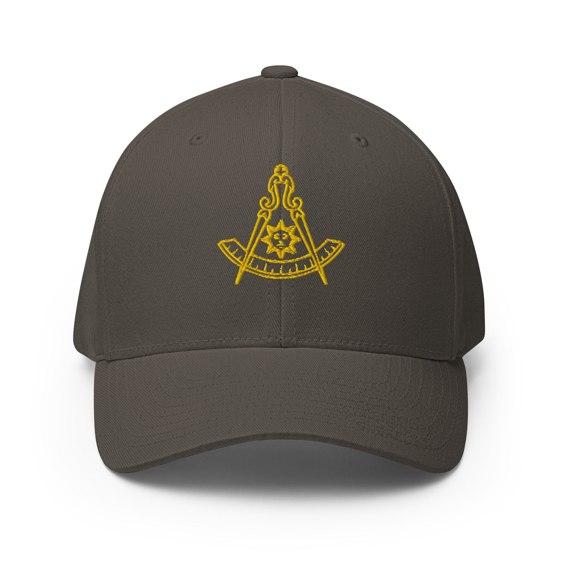 Past Master Blue Lodge California Regulation Baseball Cap - Golden Embroidery - Bricks Masons