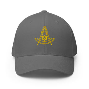 Past Master Blue Lodge California Regulation Baseball Cap - Golden Embroidery - Bricks Masons