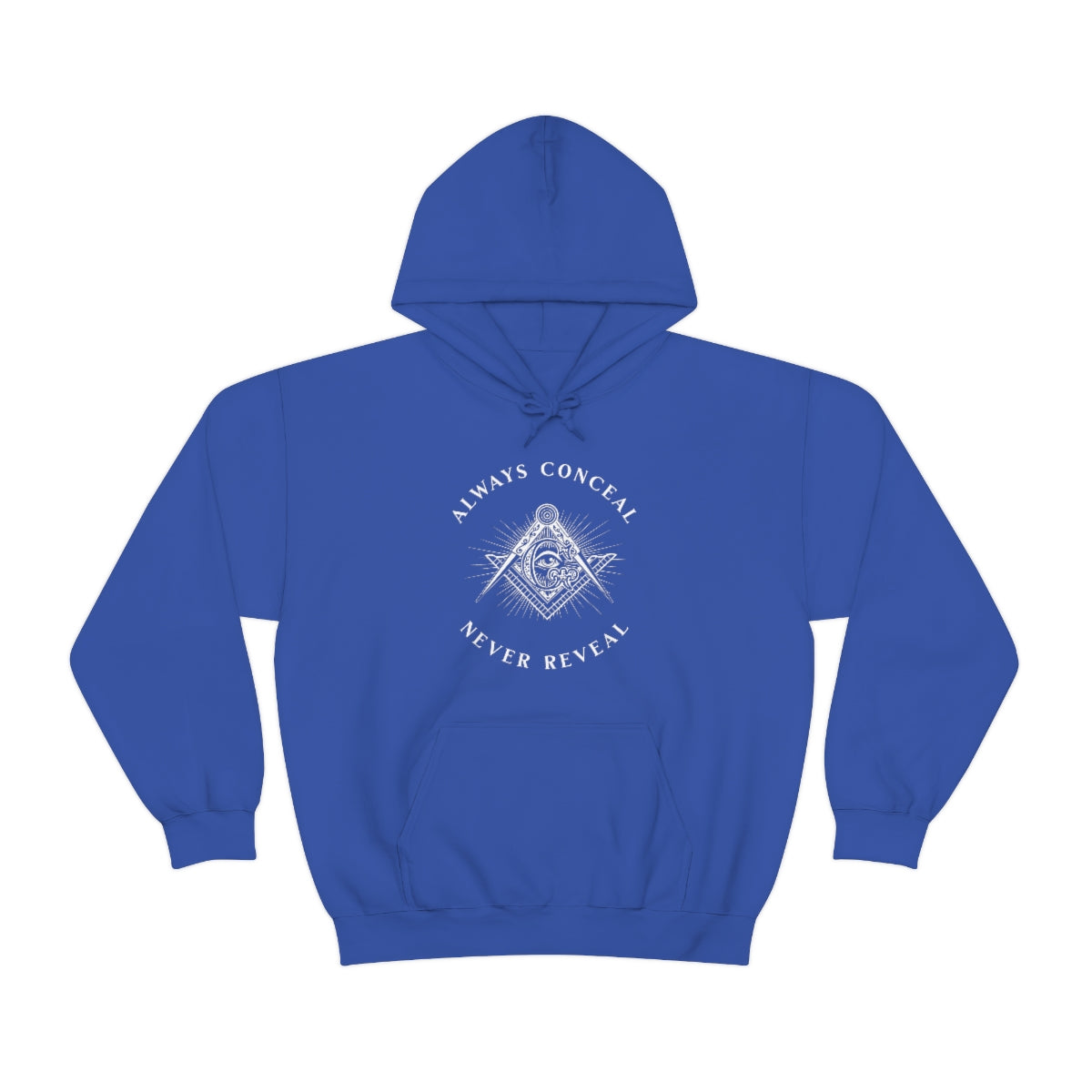 Master Mason Blue Lodge Hoodie - Always Conceal Never Reveal - Bricks Masons