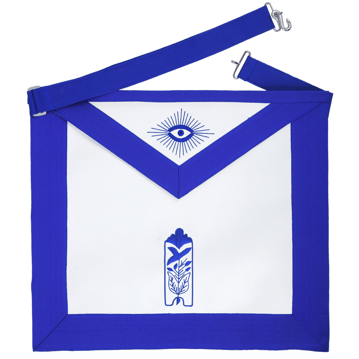 Junior Warden Blue Lodge Officer Apron - Machine Embroidery - Bricks Masons